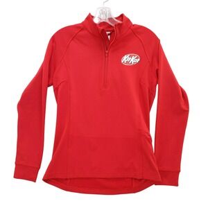 Levelwear KitKat‎ Pullover Jacket Essence Flared Red Half Zip Sz S NWT